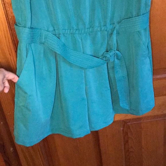 New York & Company Teal Romper - Picture 5 of 7